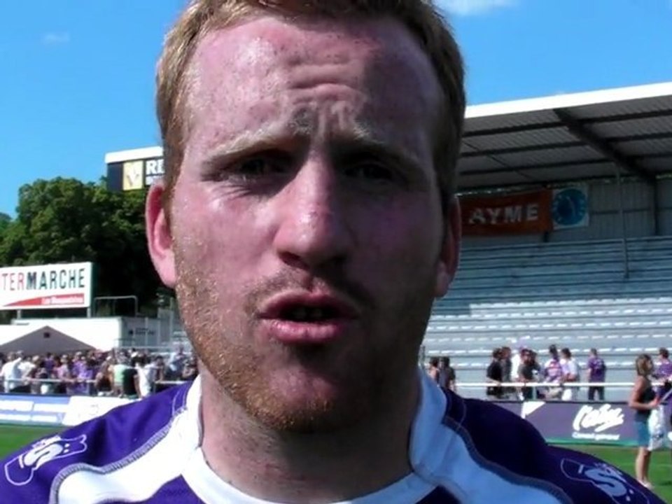 Rugby - Alexandre Ducrozet réagit après USB - Béziers