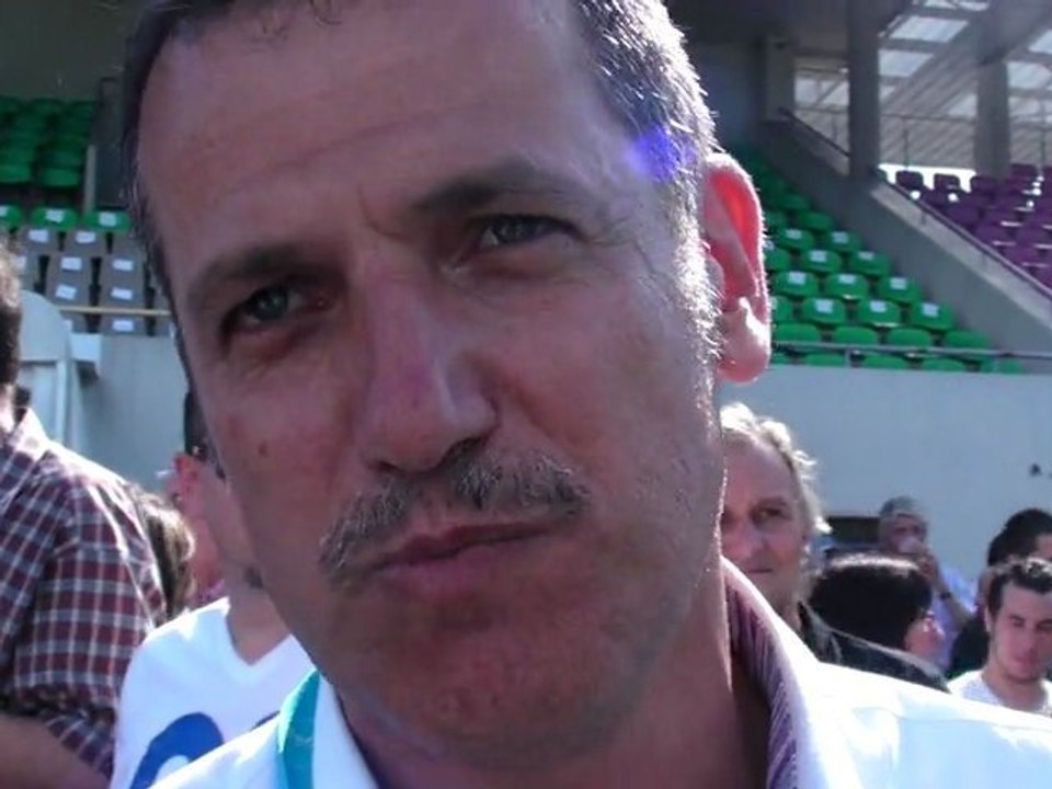 Rugby - Christophe Niogret (président USB) réagit après Bourg - Béziers