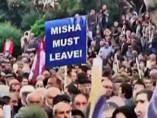 Brutalne demonstracje w Tbilisi