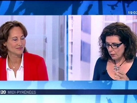 S.Royal était l'invitée du 19/20 France 3 Midi Pyrénées 22/05/2011