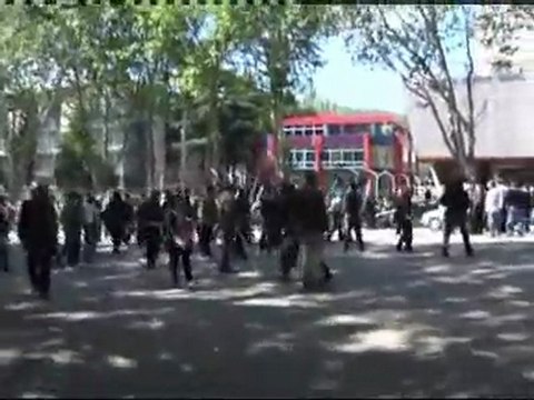 Violent clashes at Georgia anti-government rally