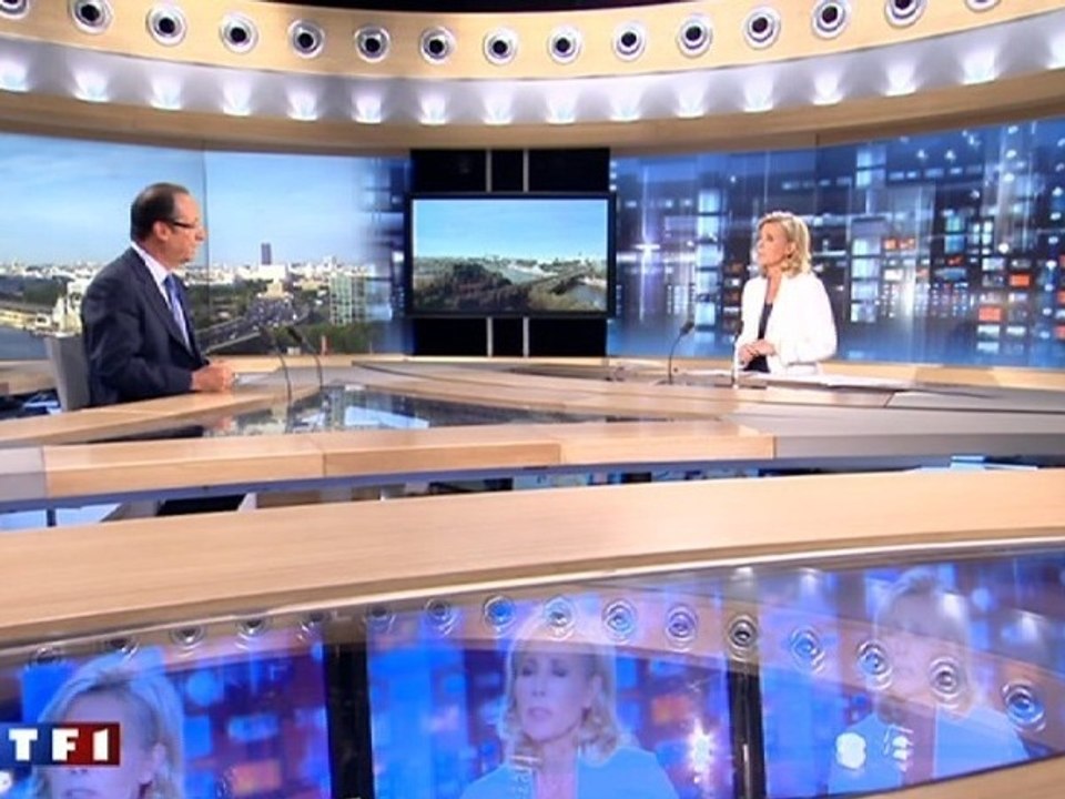 François Hollande invité du journal de 20 heures de TF1