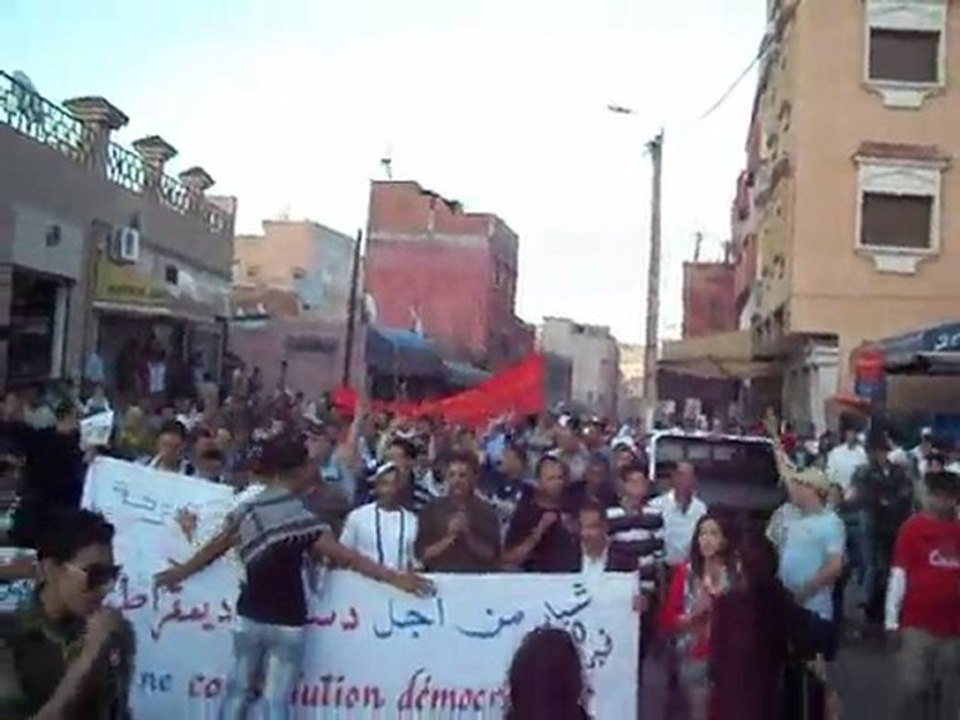 20 FEVRIER KHENIFRA LA MARCHE DU 22 MAI