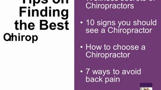 Best Chandler Chiropractor / Chandler Chiropractic Care