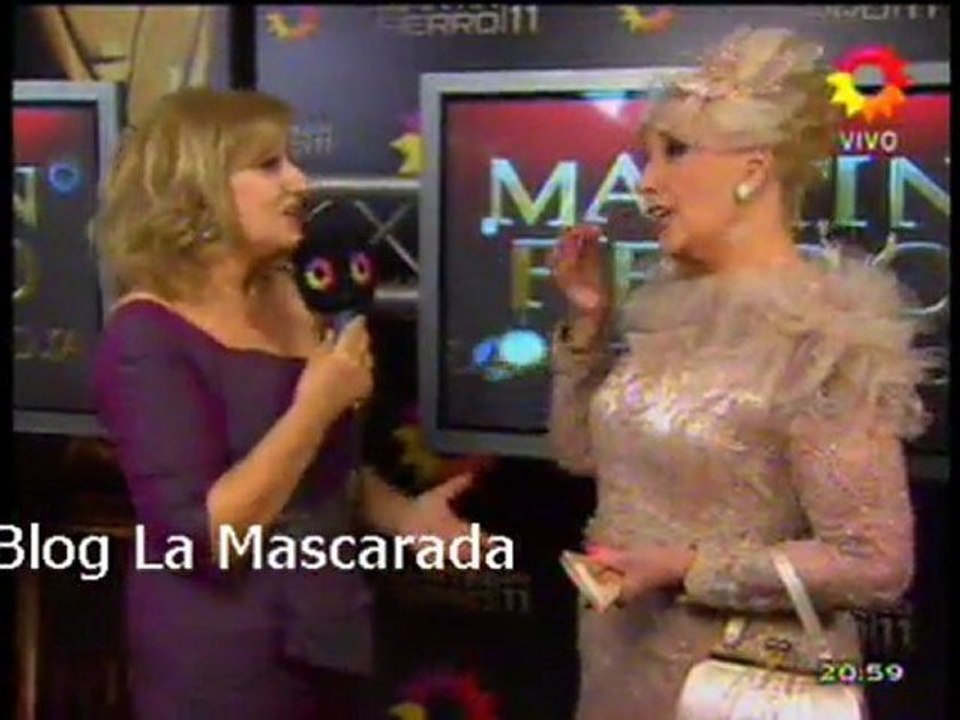 Mirtha en la red carpet Martin fierro 2011