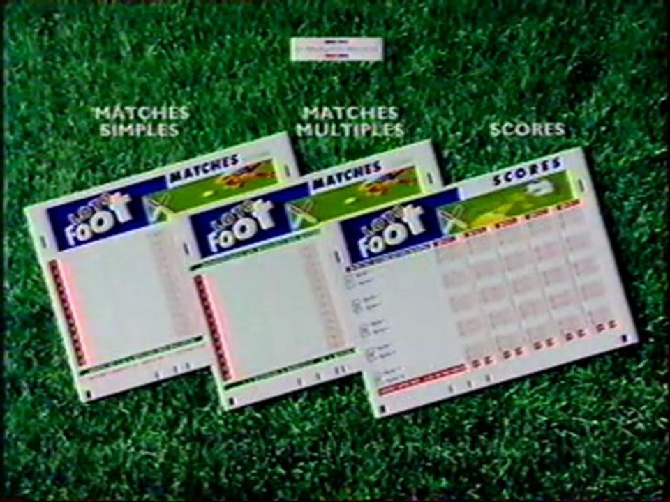Publicité Loto Foot Francais des jeux 1997