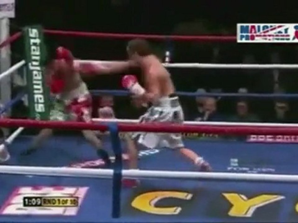 Dancing Boxer Gets Knocked Out
