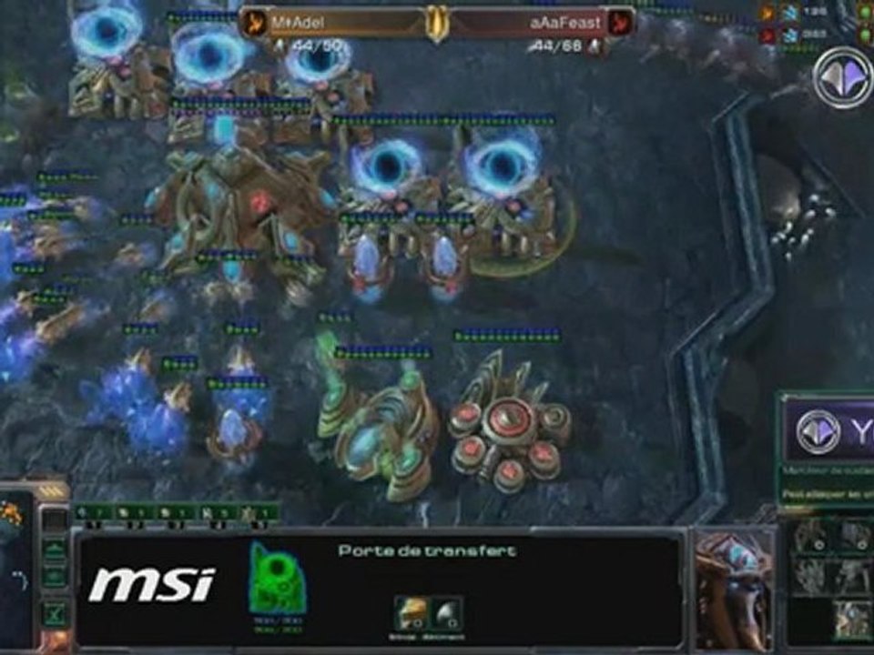 Match SC2 : Finale Adel (P)  vs Feast (P) Game 1