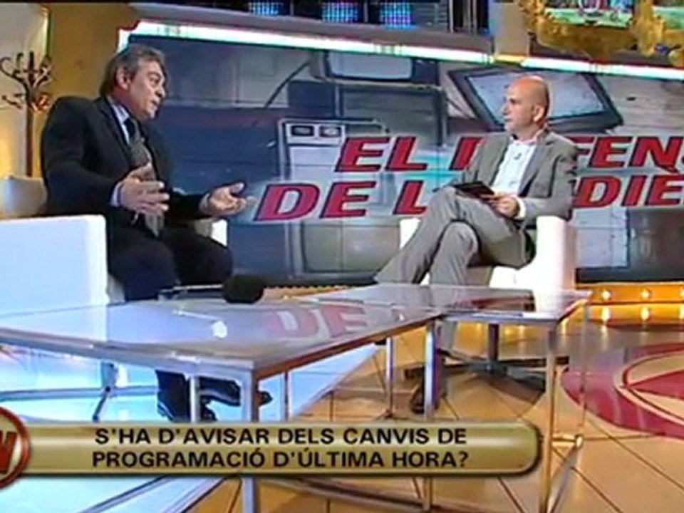 TV3 - Divendres - El defensor de l'audiència: els canvis de programació de TV3