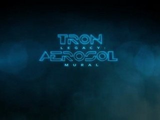 Tron Legacy : Aerosol Mural