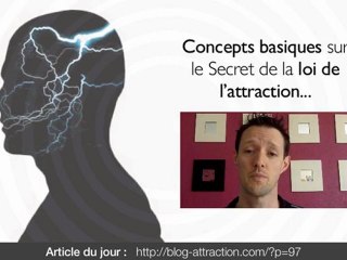 Concepts basiques sur le Secret de la loi de l’attraction