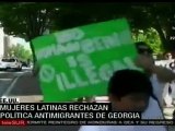 Mujeres latinas protestan en Georgia, EEUU