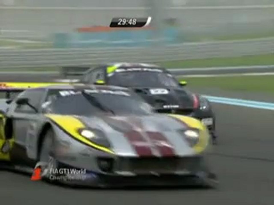 Lead battle FIA GT1 2011 Rd01 Abu Dhabai