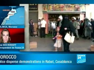 Police clash with protesters in Morocco