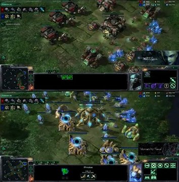[SC2] Calibri VS Manu : View of 2 players Starcraft II :