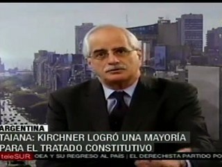 Taiana: Kirchner logró mayoría para constitiución de UNAS