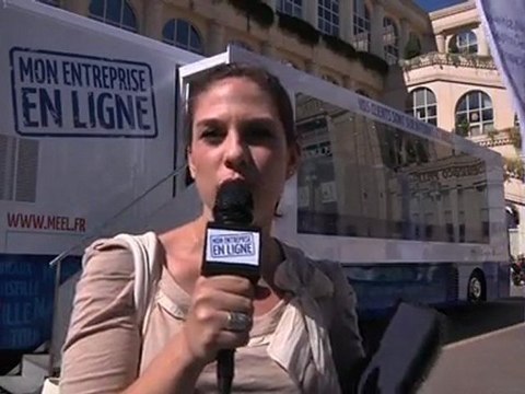 Le bus de Mon Entreprise en Ligne fait étape à Montpellier