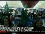 Mujeres libias expresaron su apoyo a Muammar Al Gaddafi