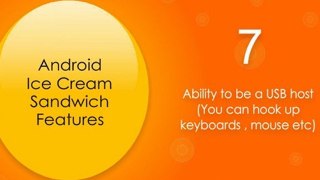 Android Ice Cream Sandwich Features