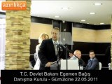 T.C. Devlet Bakani Egemen Bagis'in Bati Trakya ziyareti cercevesinde Danisma Kurulu'nda yaptigi konusma