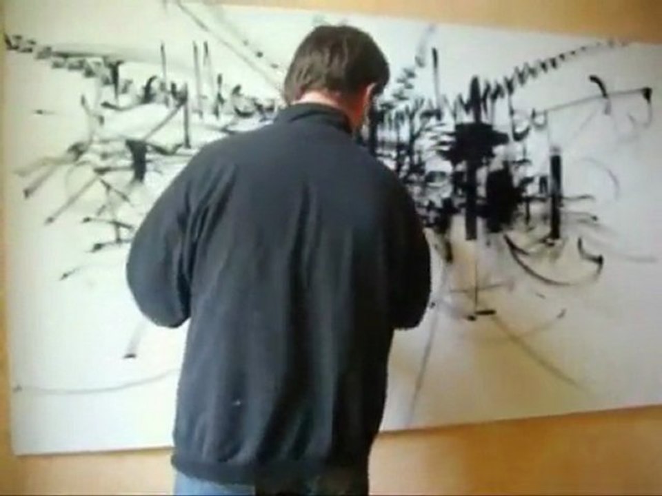 Lepolsk Matuszewski - "Action painting" : Performance d'artiste