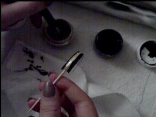 technique du mille feuille en  gel uv tutorial nail art