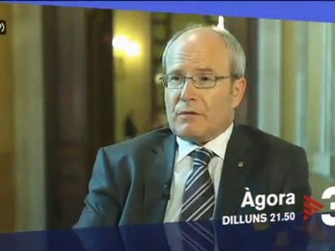 TV3 - Dilluns, 21.50, a TV3 - Especial Àgora : entrevista al president de la Generalitat