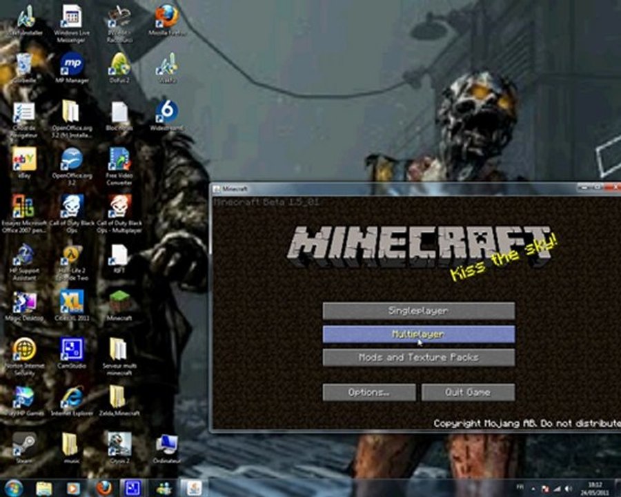 Adventurecraft tuto pour le mettre !