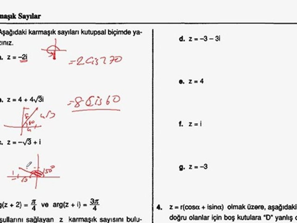 11. sınıf kutupsal alıştırma 5