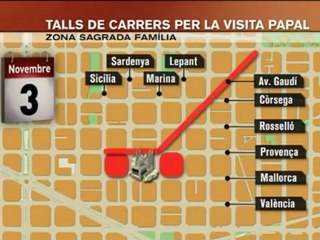 TV3 - Telenotícies - La visita del papa indigna els veïns de la Sagrada Família