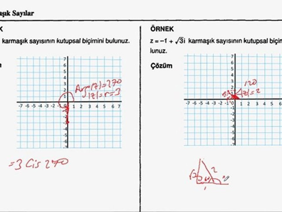 11. sınıf  kutupsal  gösterim