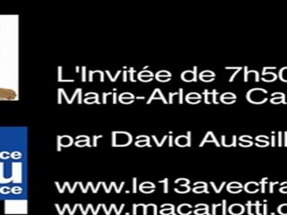 Marie-Arlette Carlotti - interview sur France Bleu Provence, la candidature de François Hollande - 25 mai 2011