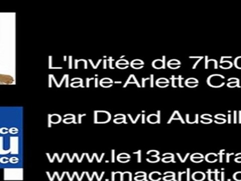 Marie-Arlette Carlotti - interview sur France Bleu Provence, la candidature de François Hollande - 25 mai 2011