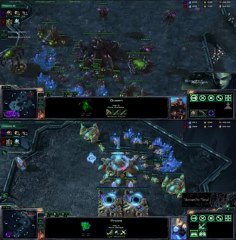[SC2] gtWoB Vs Hysteria : View of 2 players Starcraft II :
