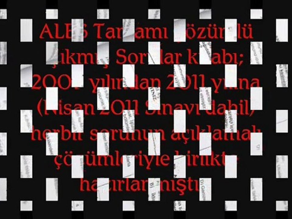 ALES Çıkmış Sorular 2011video
