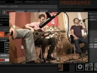 Joan Dausà, a l'estudi de gravació