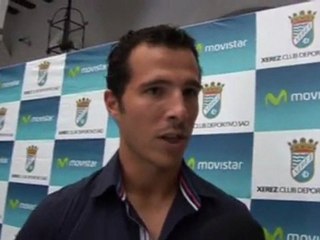 Los jugadores del Xerez, en una cata de vinos