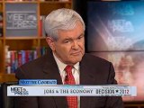 Newt Gingrich Strongly Rejects Charge of Racism on Meet the Press
