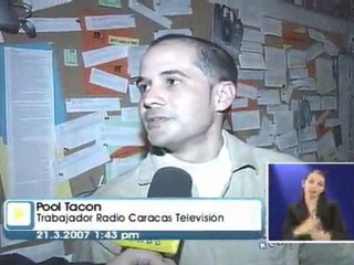 Trabajadores RCTV corazón, 21-03-2007