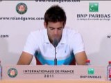 Roland Garros - Del Potro quiere seguir mejorando