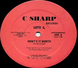 80's Boogie Soul - Lotti G. - What It's Worth Instrumental 1982