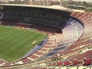 Toni Bou entrena en el Camp Nou con Montesa