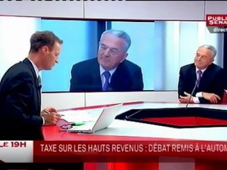 LE 19H,Jean Arthuis - Président (UC) de la Commission des finances du Sénat