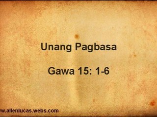Ang pagbasa para sa Mayo 25, 2011
