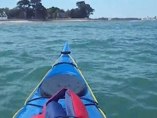 BALLADE en KAYAK devant la pointe de LOCTUDY