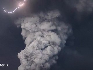 Volcanic Eruption Grimsvotn Iceland