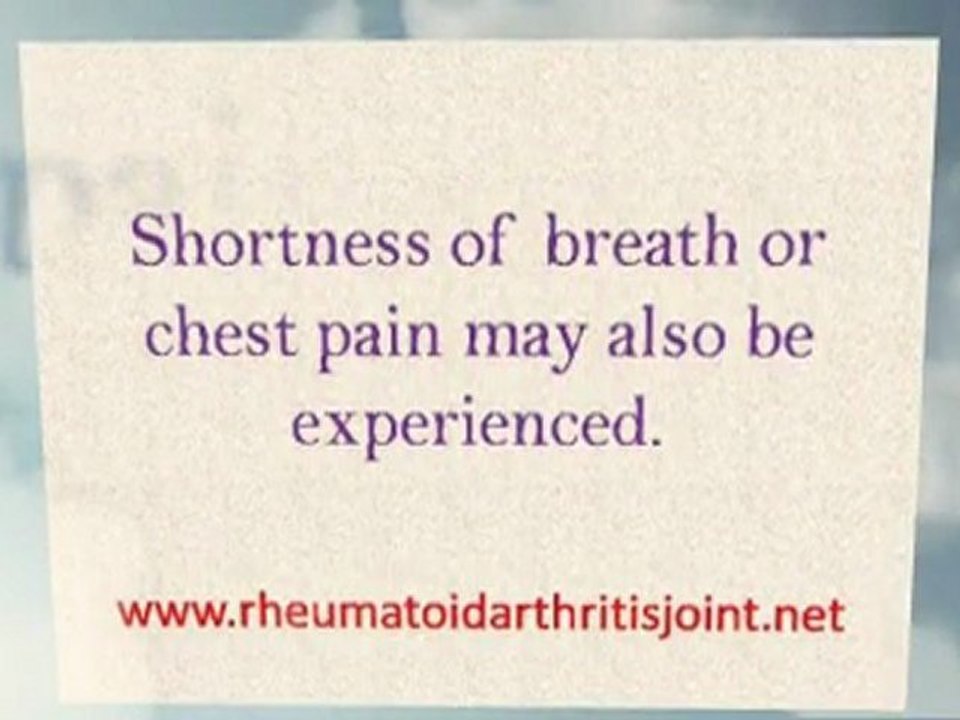 Rheumatoid Arthritis Symptoms