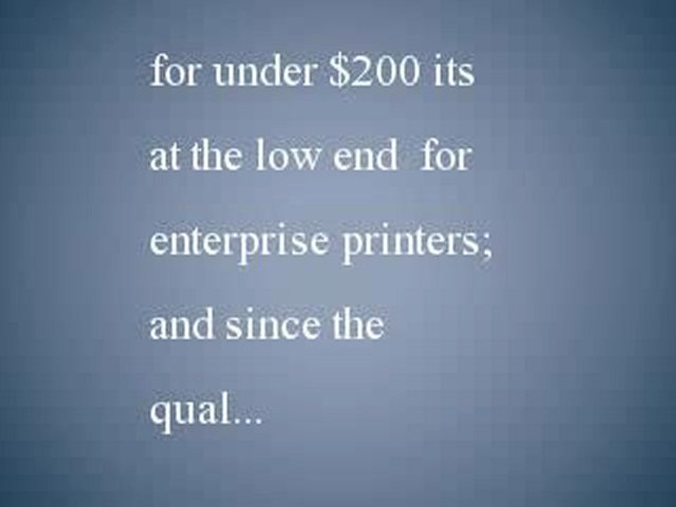 HP Officejet Pro 8000 Enterprise Color Printer Reviewed