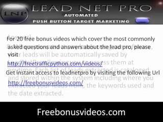 Leadnetpro FAQ:Once i extract leads, how do i save them ? Ans