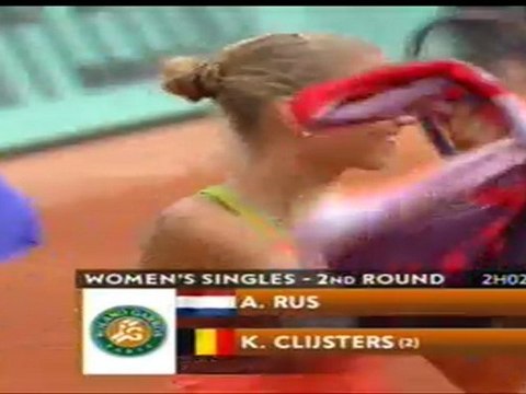 Clijsters × Rus match point